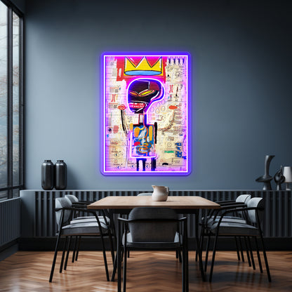 Jean Michel Pop Art Wall Artwork Neon Signs