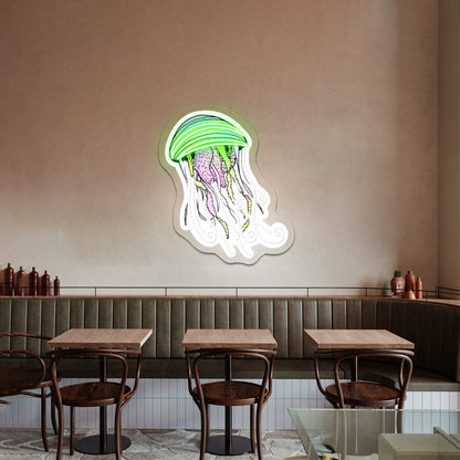Jellyfish Artwork Wall Art - Shineneon