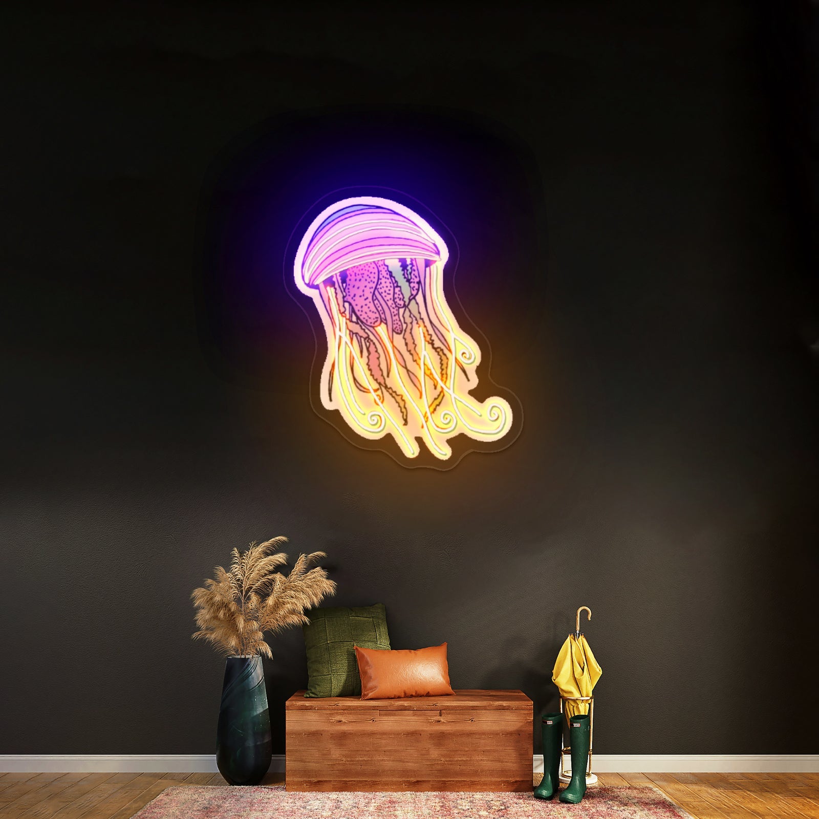 Jellyfish Artwork Wall Art - Shineneon