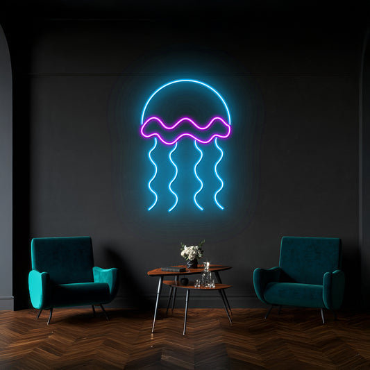 Jellyfish Led Neon Sign Jellyfish Wall Decor