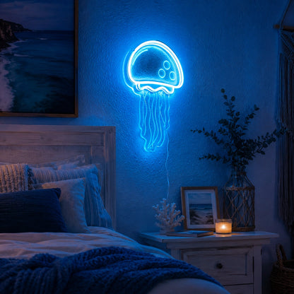 Jellyfish Line Neon Sign LED Neon Sign real lifestyle scene