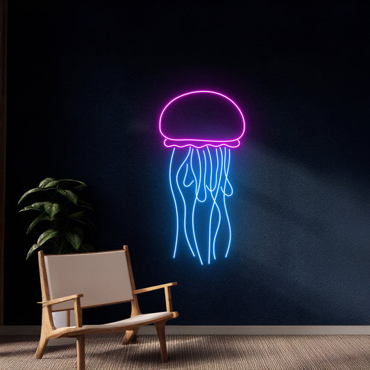 Jellyfish Neon Sign