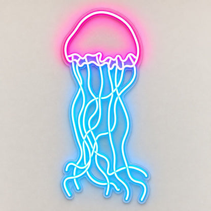 Jellyfish Pink Blue LED Neon Sign - Shineneon