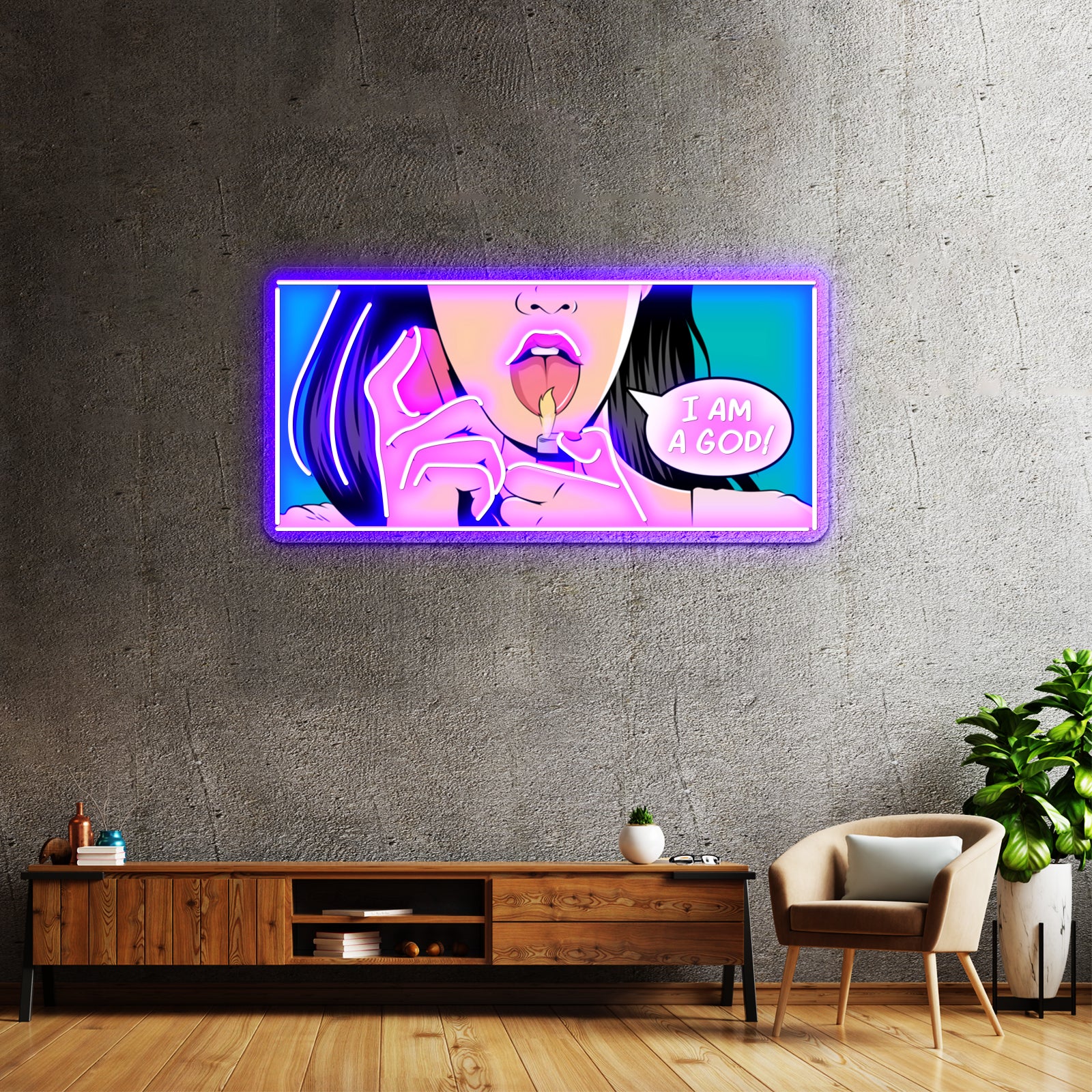 Jesus Christ Led Neon Artwork For Sale - LED neon sign view 12