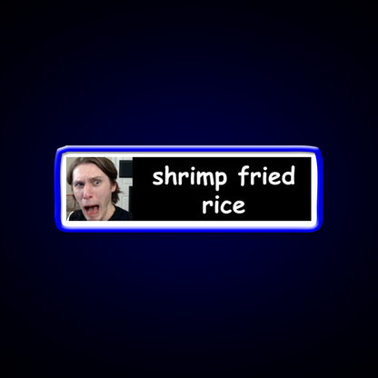 Jerma Shrimp Fried Rice Bumper Led Neon Sign Chinese Food Rgb Color