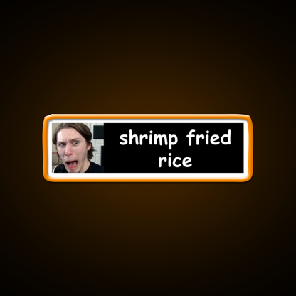 Jerma Shrimp Fried Rice Bumper Led Neon Sign Chinese Food Rgb Color