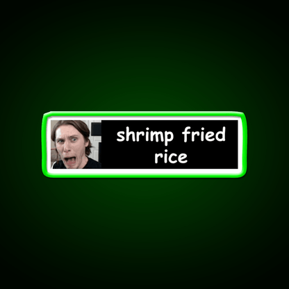Jerma Shrimp Fried Rice Bumper Led Neon Sign Chinese Food Rgb Color - Shineneon