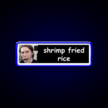 Jerma Shrimp Fried Rice Bumper Led Neon Sign Chinese Food Rgb Color - Shineneon