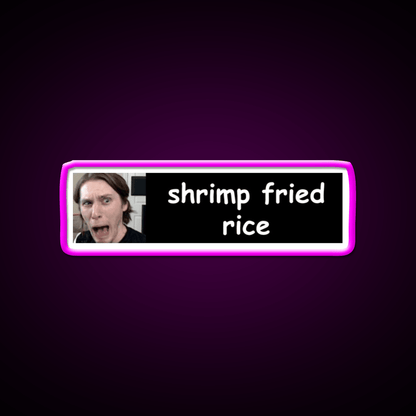 Jerma Shrimp Fried Rice Bumper Led Neon Sign Chinese Food Rgb Color - Shineneon