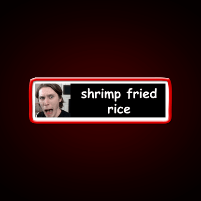 Jerma Shrimp Fried Rice Bumper Led Neon Sign Chinese Food Rgb Color - Shineneon