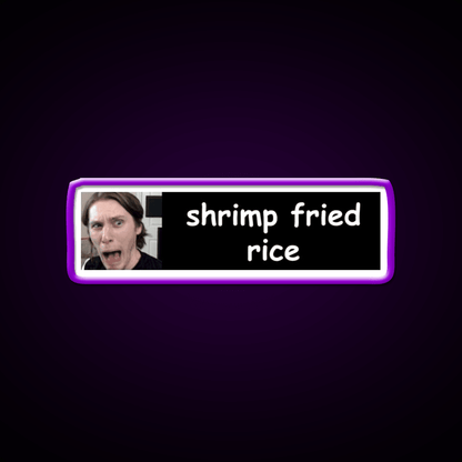 Jerma Shrimp Fried Rice Bumper Led Neon Sign Chinese Food Rgb Color - Shineneon