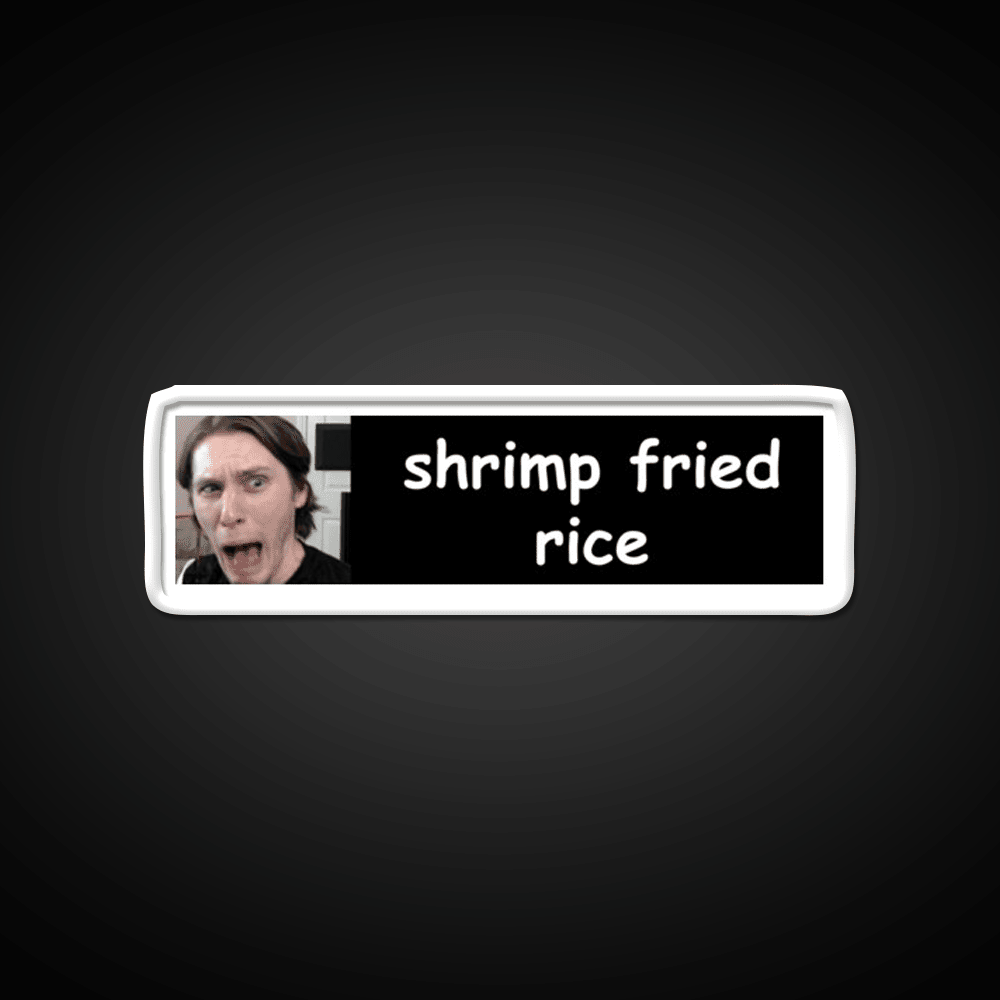 Jerma Shrimp Fried Rice Bumper Led Neon Sign Chinese Food Rgb Color - Shineneon