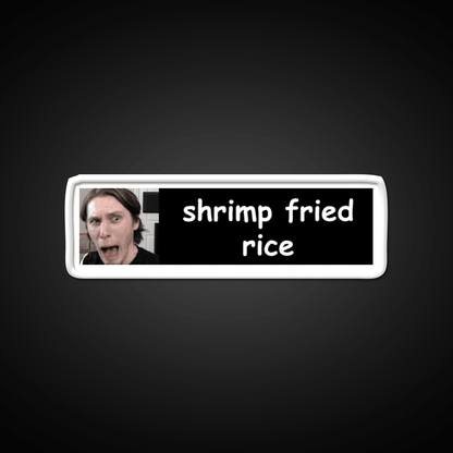 Jerma Shrimp Fried Rice Bumper Led Neon Sign Chinese Food Rgb Color - Shineneon