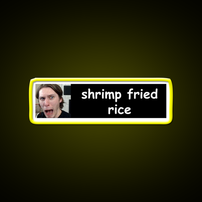 Jerma Shrimp Fried Rice Bumper Led Neon Sign Chinese Food Rgb Color