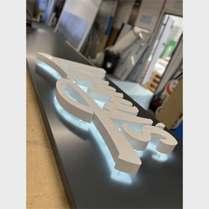 Jess 3D Backlit Channel Letters Led Light Sign - Shineneon