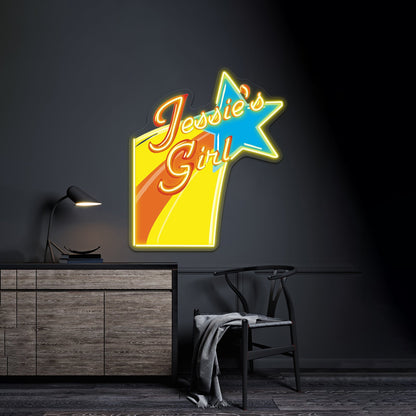 Jessies Girl Artwork Neon Signs For Sale - Shineneon
