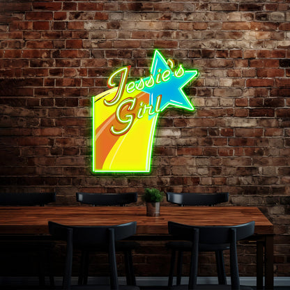 Jessies Girl Artwork Neon Signs For Sale - Shineneon
