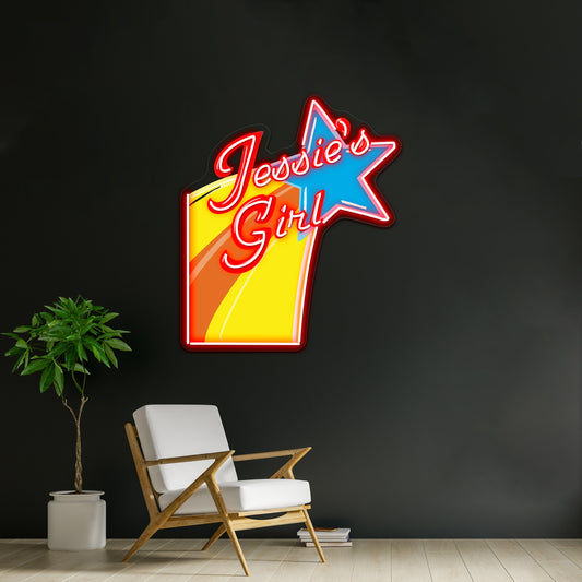 Jessies Girl Artwork Neon Signs For Sale