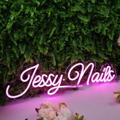 Jessy Nails Pink Led Neon Sign - Shineneon