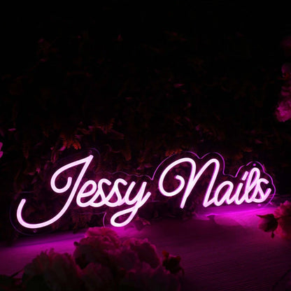Jessy Nails Pink Led Neon Sign - Shineneon