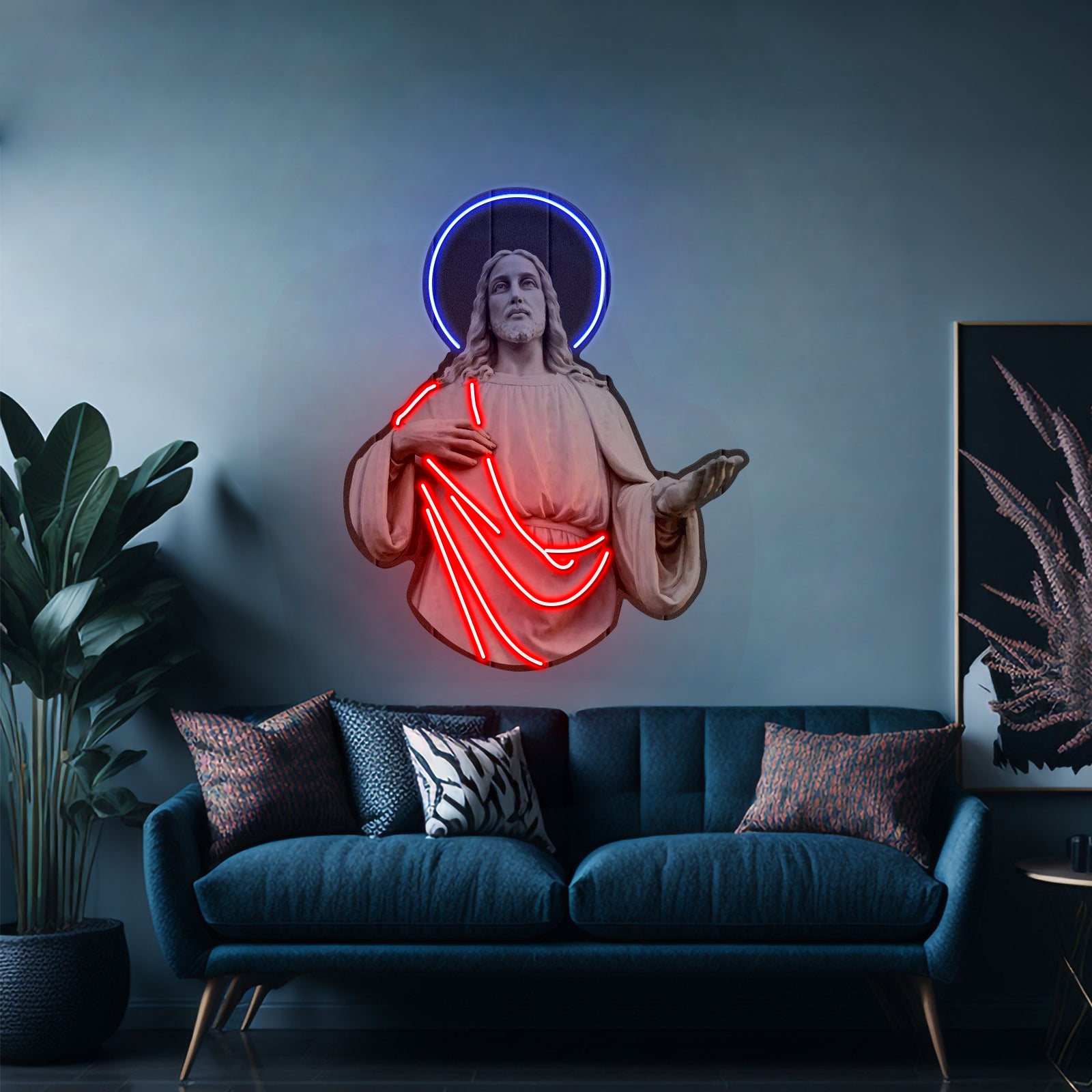 Jiu Jitsu Shaka Hand Pop Artwork Neon Signs For Sale