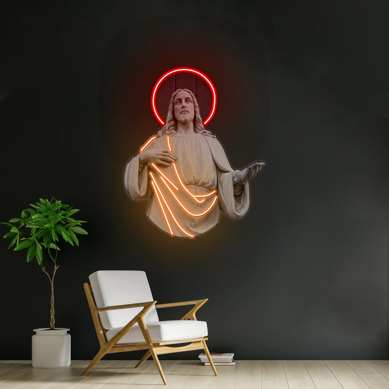 Jiu Jitsu Shaka Hand Pop Artwork Neon Signs For Sale