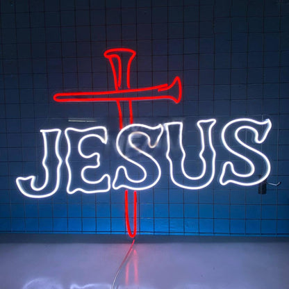 Jesus Cross Led Neon Sign Wall Art | Shineneon
