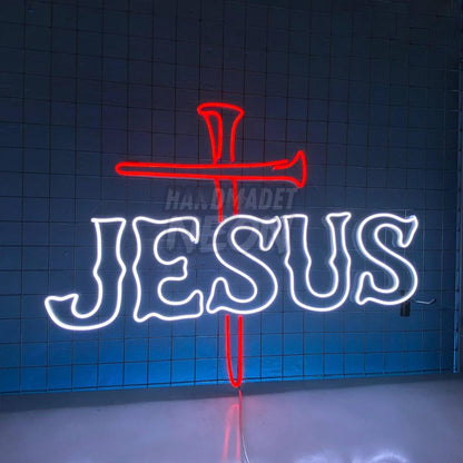 Jesus Cross Led Neon Sign Wall Art | Shineneon