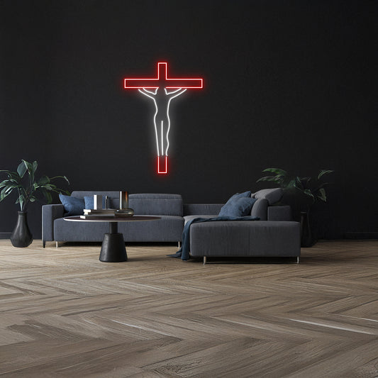 Jesus Cross Led Sign