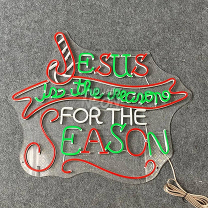 Jesus Is The Reason For The Season Led Neon Sign | Shineneon