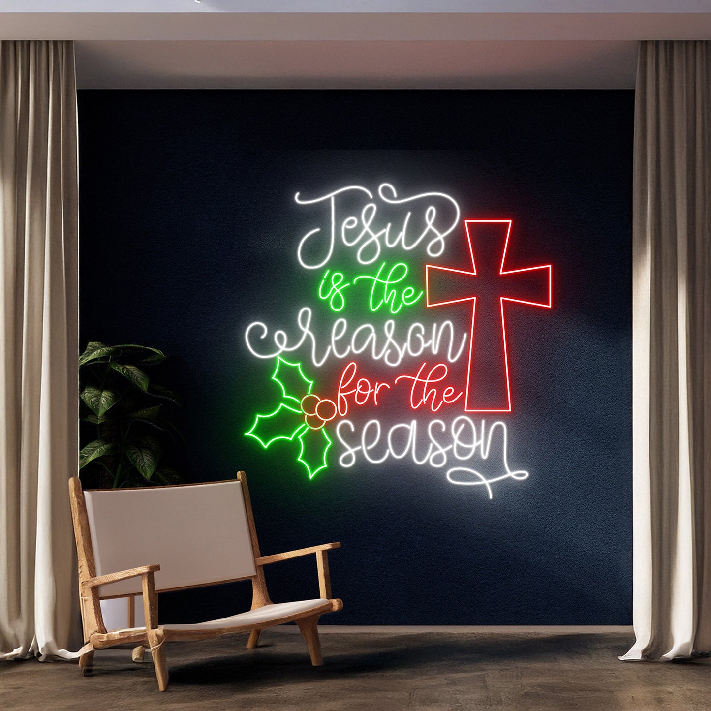 Jesus Is The Reason For The Season Led Neon Signs