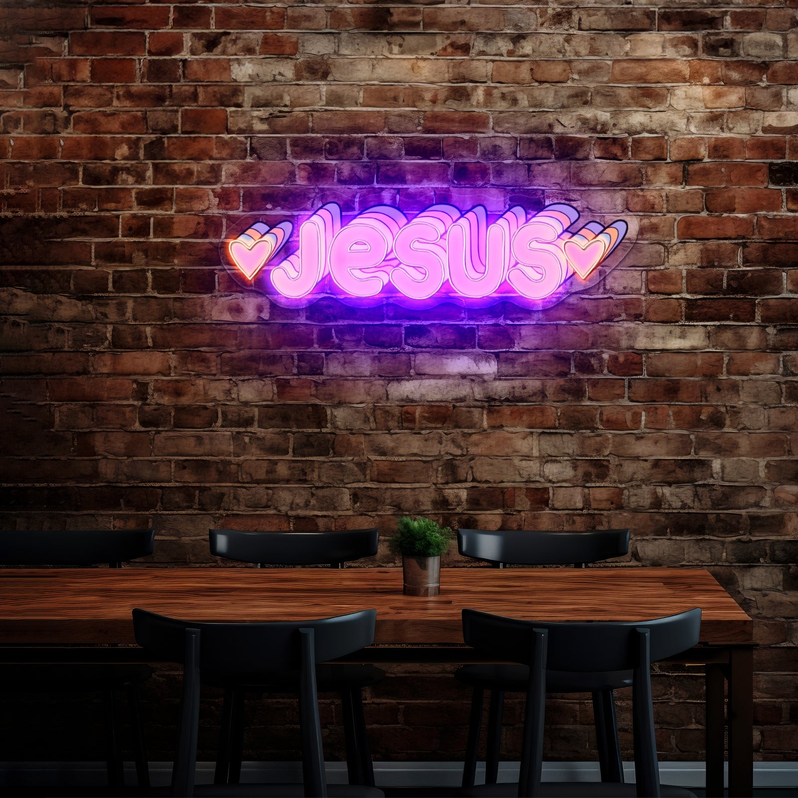 Jesus Multicolor Artwork Funny Neon Signs - Shineneon