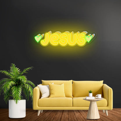 Jesus Multicolor Artwork Funny Neon Signs - Shineneon