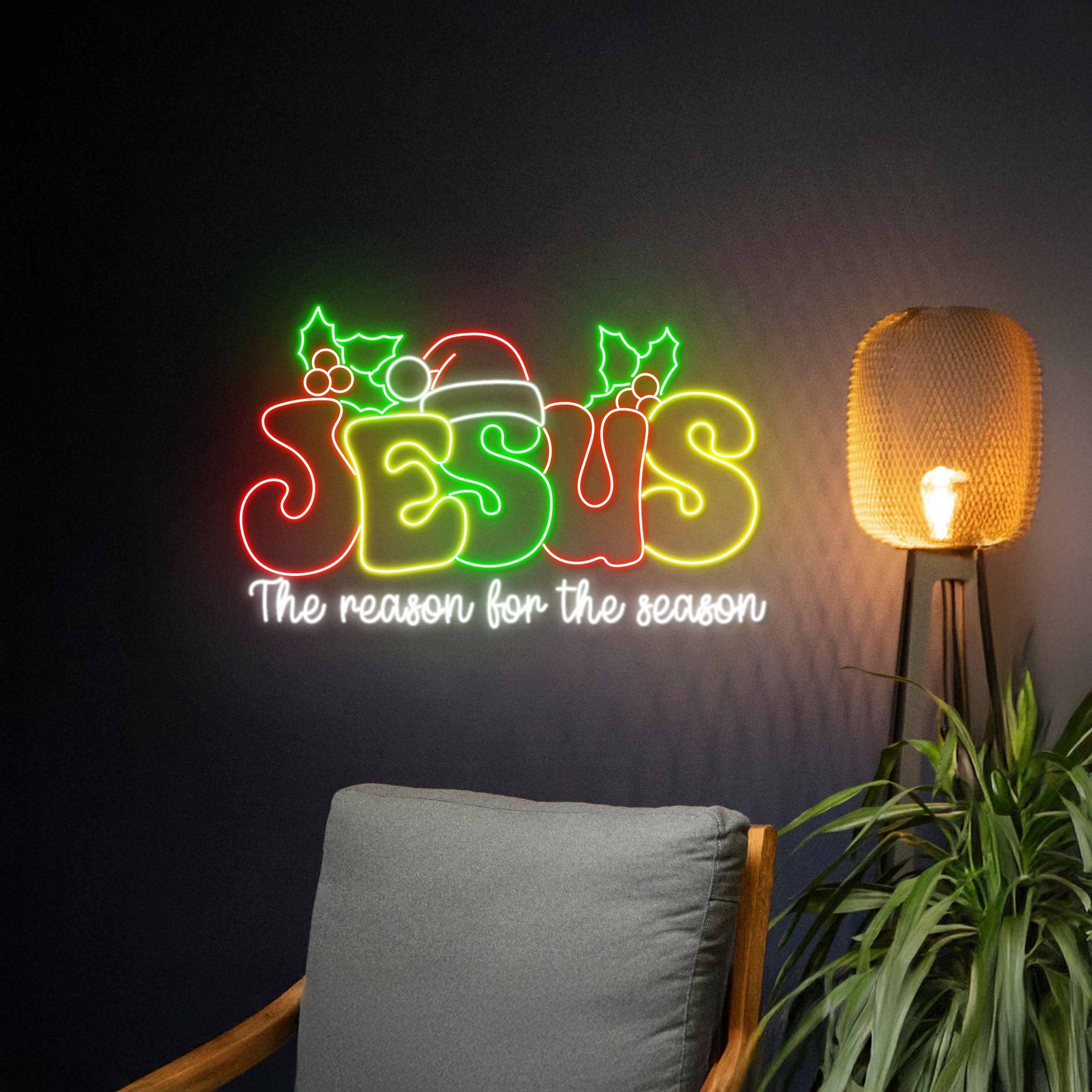 Jesus The Reason For The Season Neon Sign | Shineneon