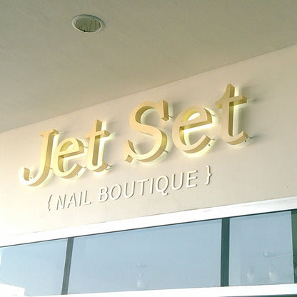 Jet Set Nail Boutique 3D Backlit Channel Letters Led Light Sign - Shineneon