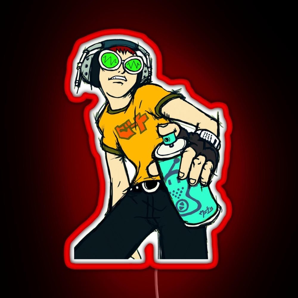 Jet Set Radio Beat Rgb Led Neon Sign Pop Wall Art - Shineneon