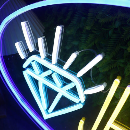 Jewelry With Shining Diamond Custom Led Neon Sign - Shineneon