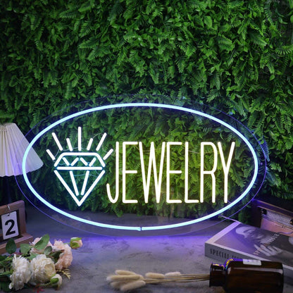 Jewelry With Shining Diamond Custom Led Neon Sign - Shineneon