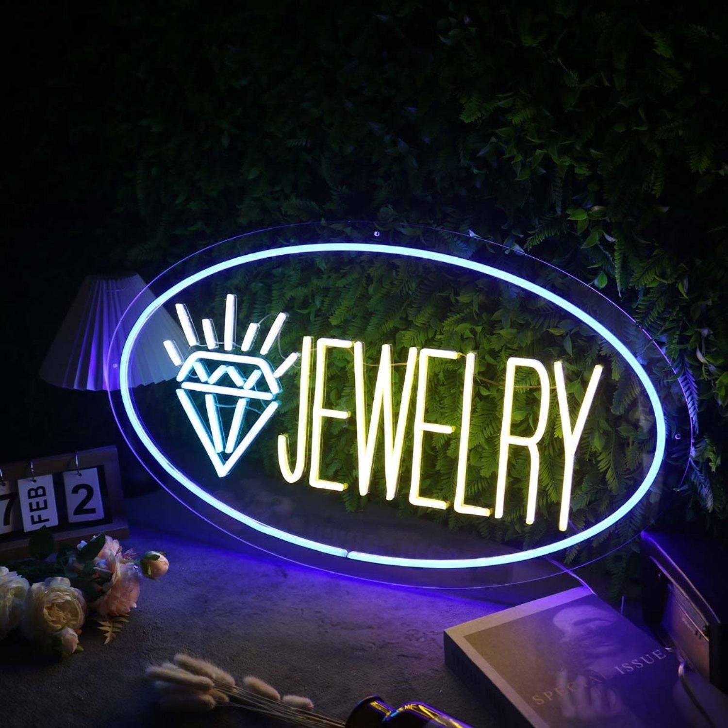 Jewelry With Shining Diamond Custom Led Neon Sign - Shineneon