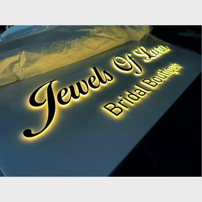 Jewels Of Love Bridal Boutique 3D Backlit Channel Letters Led Light Sign - Shineneon