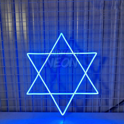 Jewish Star Of David Led Sign Home Bar Wall Decor | Shineneon
