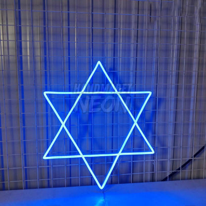 Jewish Star Of David Led Sign Home Bar Wall Decor | Shineneon
