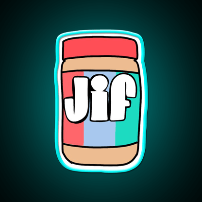 Jif Peanut Butter Snack Food Led Neon Sign Rgb Color - Shineneon