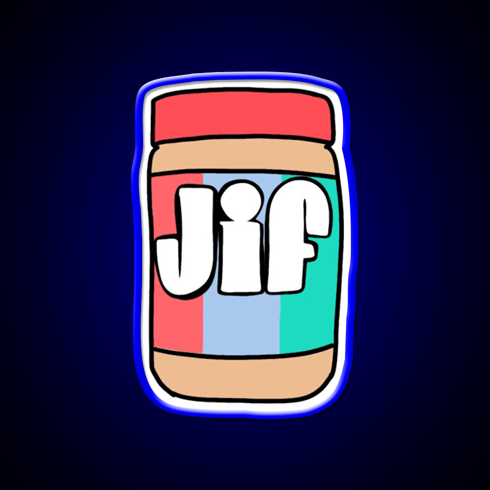Jif Peanut Butter Snack Food Led Neon Sign Rgb Color - Shineneon