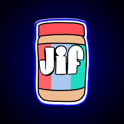 Jif Peanut Butter Snack Food Led Neon Sign Rgb Color - Shineneon