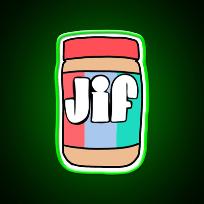 Jif Peanut Butter Snack Food Led Neon Sign Rgb Color - Shineneon