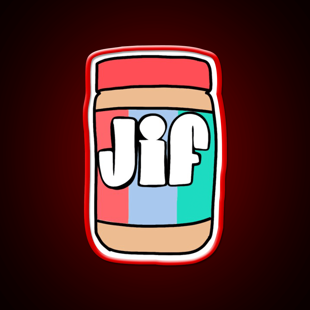 Jif Peanut Butter Snack Food Led Neon Sign Rgb Color - Shineneon