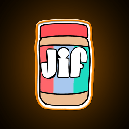 Jif Peanut Butter Snack Food Led Neon Sign Rgb Color - Shineneon