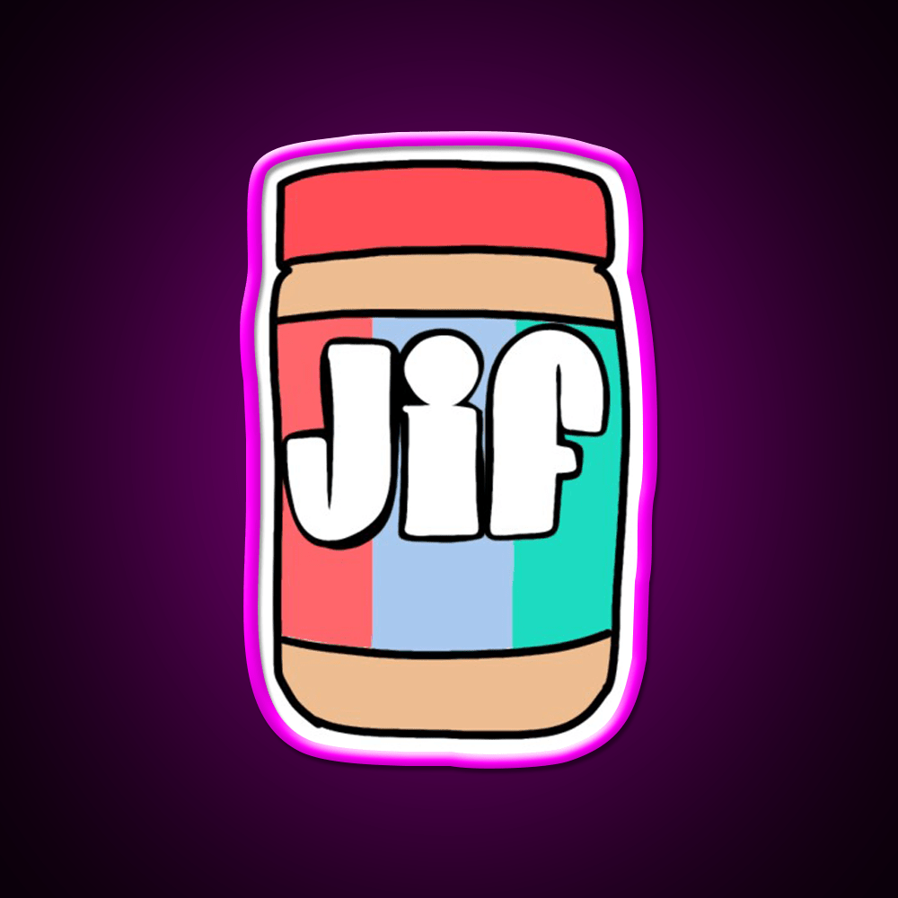 Jif Peanut Butter Snack Food Led Neon Sign Rgb Color - Shineneon