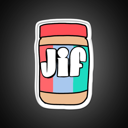 Jif Peanut Butter Snack Food Led Neon Sign Rgb Color - Shineneon
